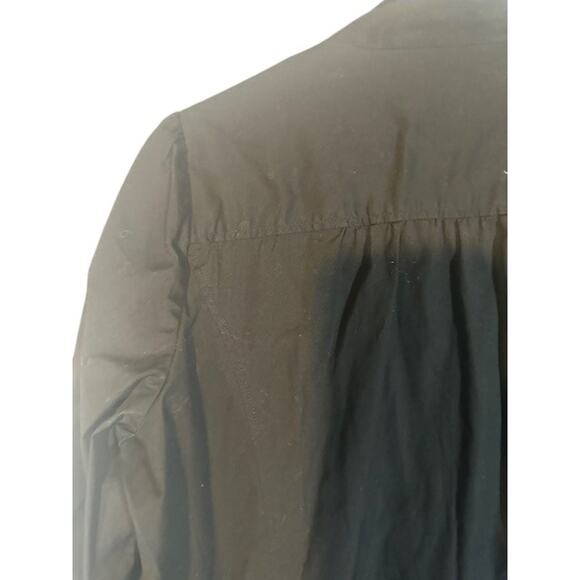 Ann Taylor Loft Black Long Sleeve Drawstring Waist T-Shirt Dress Women Sz 6 - Picture 13 of 13